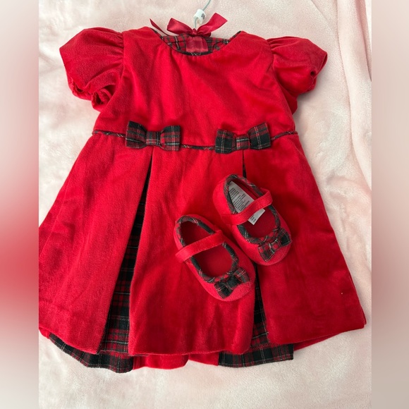 Tommy Bahama Other - Tommy Bahama Red Plaid Dress and Shoes